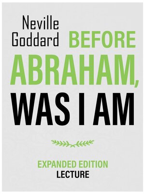 cover image of Before Abraham, Was I Am--Expanded Edition Lecture